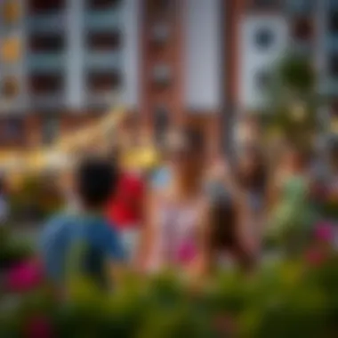 Vibrant Community Lifestyle at Sobha Hartland Creek Vistas Vibrant community lifestyle with families enjoying the various amenities at Sobha Hartland Creek Vistas.