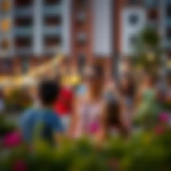 Vibrant Community Lifestyle at Sobha Hartland Creek Vistas Vibrant community lifestyle with families enjoying the various amenities at Sobha Hartland Creek Vistas.