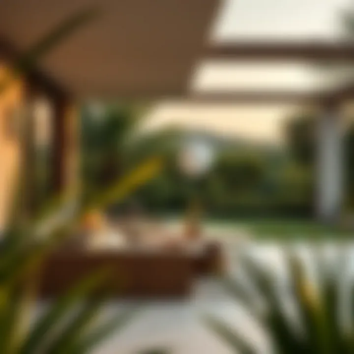 Tranquil Outdoor Space of Sobha Hartland Forest Villa Relaxing outdoor space of Sobha Hartland Forest Villa with green landscapes