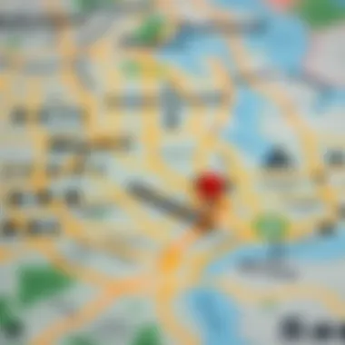 Map highlighting the location of Dubai International City