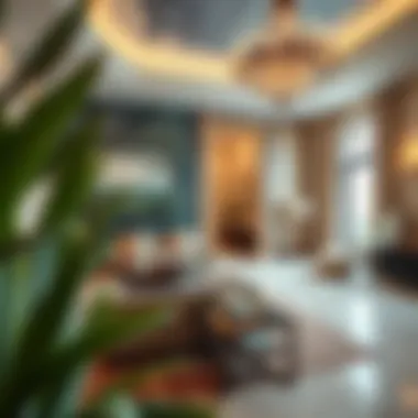 Luxurious Interior of Tameem House Tameem House's luxurious interior showcasing style and elegance