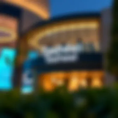 An overview of Tasheel service centers in Dubai showcasing modern architecture and design.