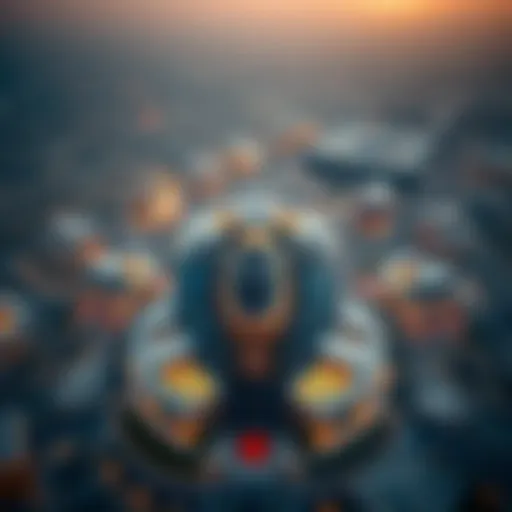 Aerial view showcasing the Al-Twar Centre's architectural design