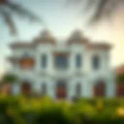 Stunning exterior view of a luxury splendor villa showcasing intricate architectural design.