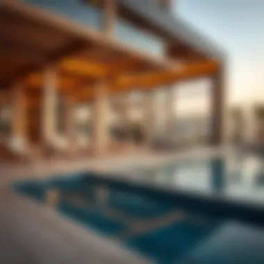 Amenities in Hotel Apartments Amenities available in hotel apartments, including pool and fitness center