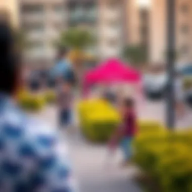 Vibrant community life in Arjan with parks and recreational facilities