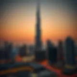 Burj Khalifa: The Pinnacle of Architectural Brilliance Majestic view of Burj Khalifa at sunset