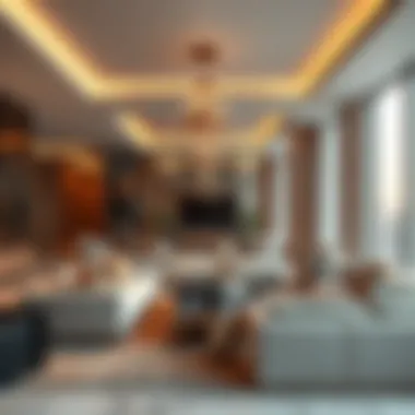 Luxurious Interior Design of the Binary Tower Luxurious interior design of a residence in Binary Tower