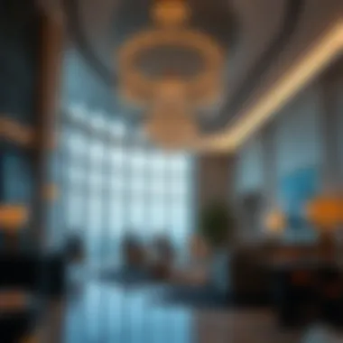 Luxurious Interior Spaces of Blakely Tower Interior of Blakely Tower highlighting luxury amenities and interior design features.