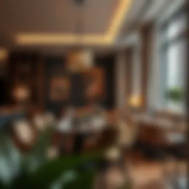 Cozy Dining Area in Apart Hotels Cozy dining area in an apart hotel with stylish decor