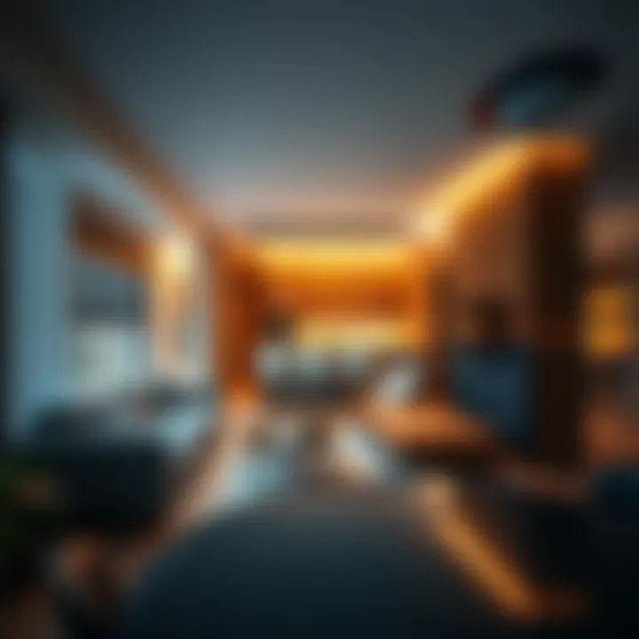 Luxurious Living Space in Apart Hotels Luxurious apart hotel living space showcasing modern design