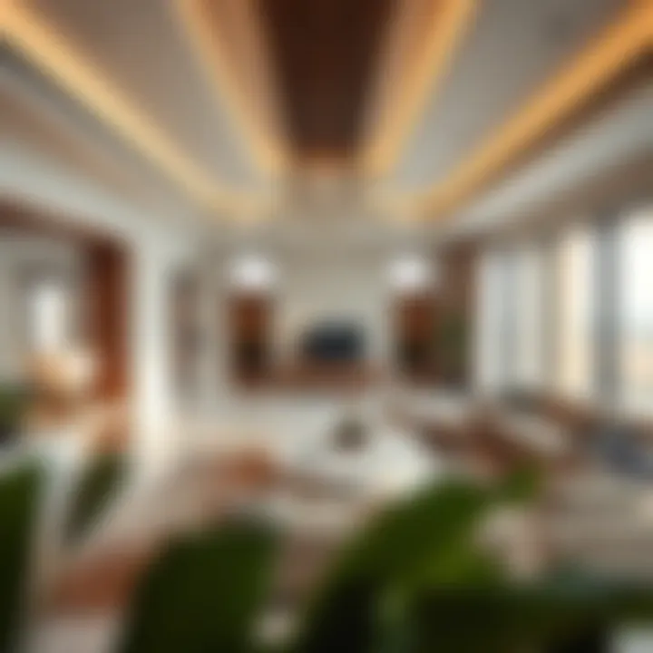 Elegant Interior of a Golf Residence Elegant interior design of a golf residence showcasing modern amenities