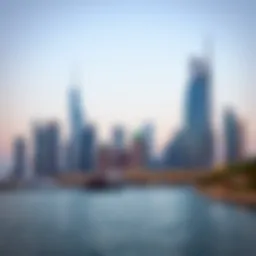 Iconic Dubai skyline showcasing modern architecture