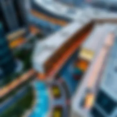 Aerial view of the Dubai Hilton Walk, illustrating its significance in the Dubai real estate landscape