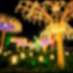 Mesmerizing light installations at Dubai Light Garden