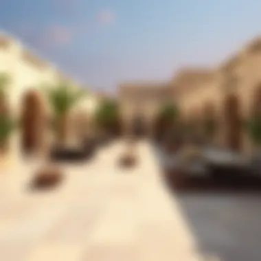 Vibrant community spaces in Alef Al Mamsha promoting social interaction