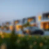 Luxury real estate development showcasing modern architecture