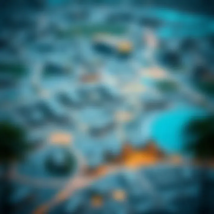 Majan Dubai Map Layout Overview Map layout of Majan Dubai highlighting key areas