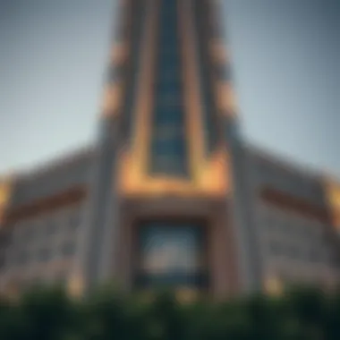 Architectural Details of the Majestic Tower Architectural details of the Majestic Tower showcasing its design