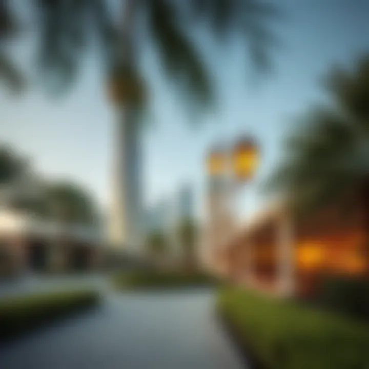 Surrounding Amenities of the Majestic Tower Surrounding amenities near the Majestic Tower including parks and shops