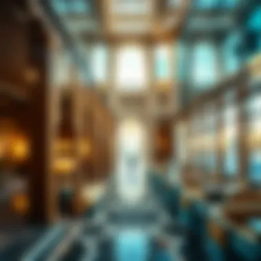 Cultural Heritage Embodied in Design Intricate interior details of the Rashid Building reflecting cultural heritage