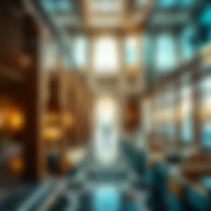 Cultural Heritage Embodied in Design Intricate interior details of the Rashid Building reflecting cultural heritage