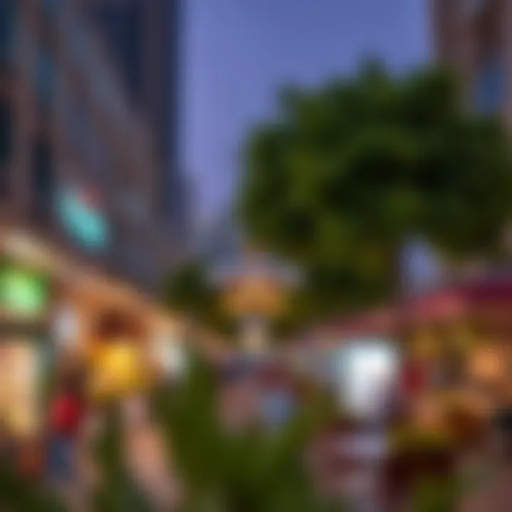 Local amenities including markets and parks in Deira