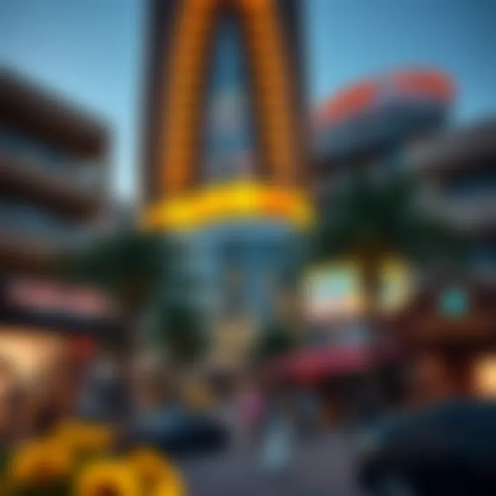 Reef Tower Community Dynamics Vibrant community life surrounding the Reef Tower, illustrating socio-economic dynamics