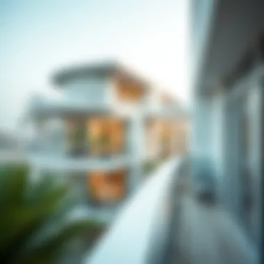 Architectural design showcasing contemporary balcony styles