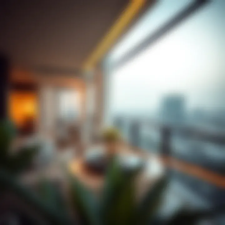 Balcony enhancing luxury living in Dubai