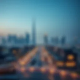 Dubai skyline showcasing luxury properties