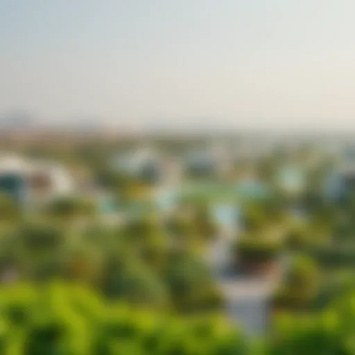 A panoramic view of the Seaside Hills showcasing lush greenery and modern architecture