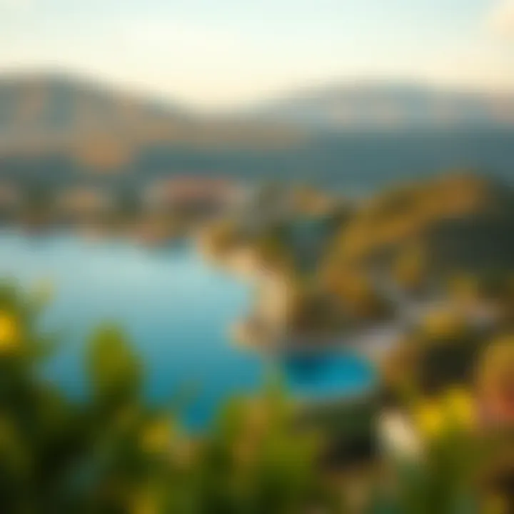 Lush landscapes surrounding Azizi Riviera