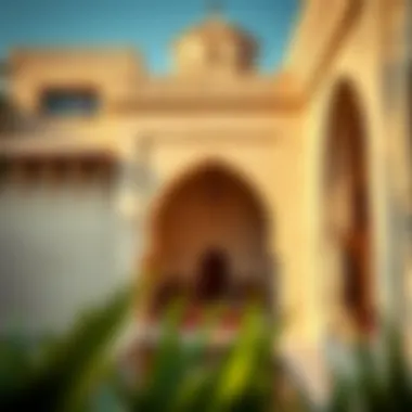 Arabian Heritage Traditional Arabian architecture showcasing the cultural heritage of Dubai