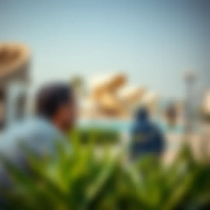 Residents enjoying community facilities in Al Qusais