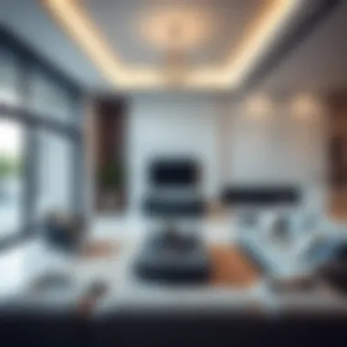 Modern interior design of a South Shamka villa