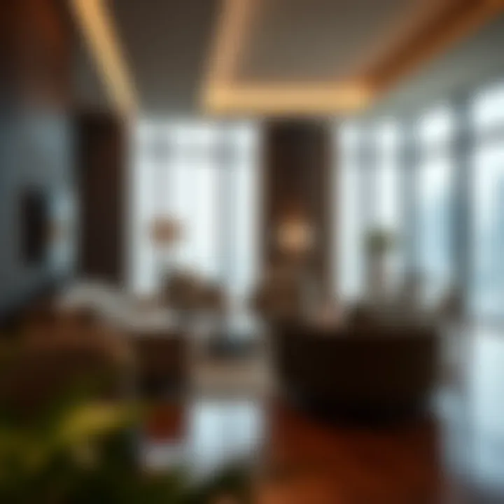 Inside a Luxurious Suite at W Residence Dubai Luxurious suite interior in W Residence Dubai highlighting upscale finishes and contemporary decor