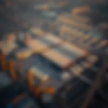 Aerial view of Khawaneej warehouse complex demonstrating scale and infrastructure