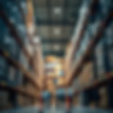 Interior view of a warehouse highlighting storage efficiency and organization