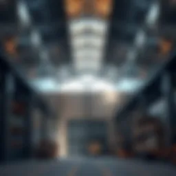 Modern warehouse design in Khawaneej showcasing advanced logistics solutions