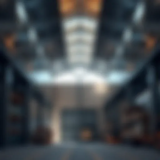 Modern warehouse design in Khawaneej showcasing advanced logistics solutions
