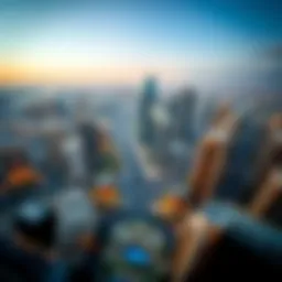 Aerial view of Wasl Properties' developments in Dubai