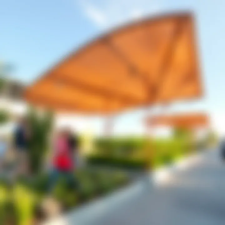 Community spaces in Expo City Valley fostering engagement