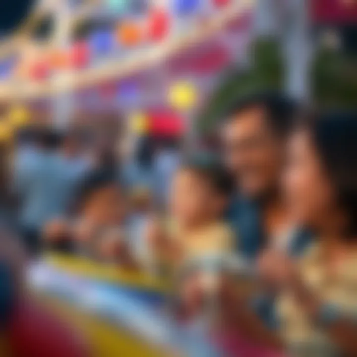 Family Fun at Global Village Family enjoying activities at Global Village