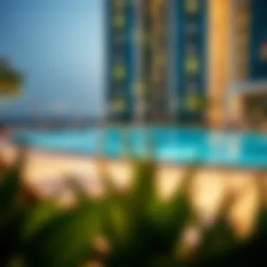 Relaxation and Leisure at Gold Crest Executive Tower Luxurious swimming pool and leisure area in Gold Crest Executive Tower