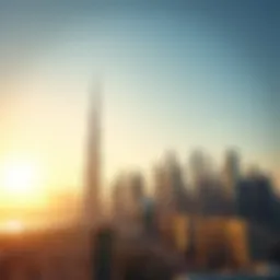 Dubai skyline showcasing the cityscape