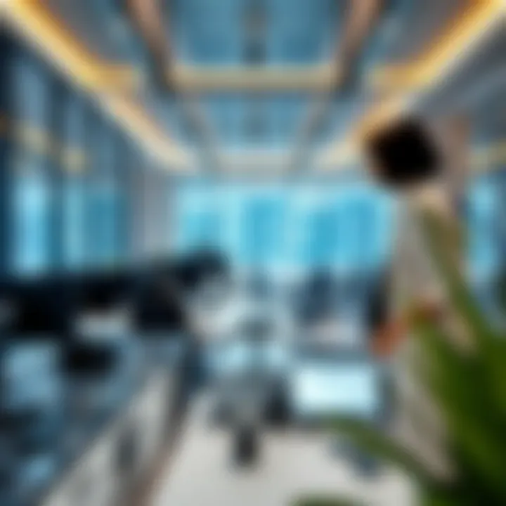 Innovation and Technology: The Future of Employment High-tech workspace with advanced technology