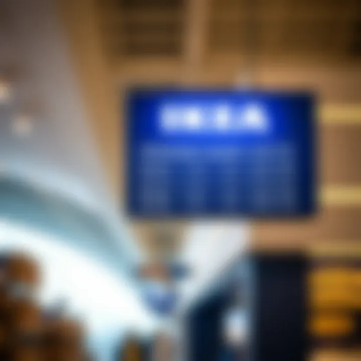 Operating Hours Signage at IKEA Dubai Sign displaying IKEA Dubai's operating hours