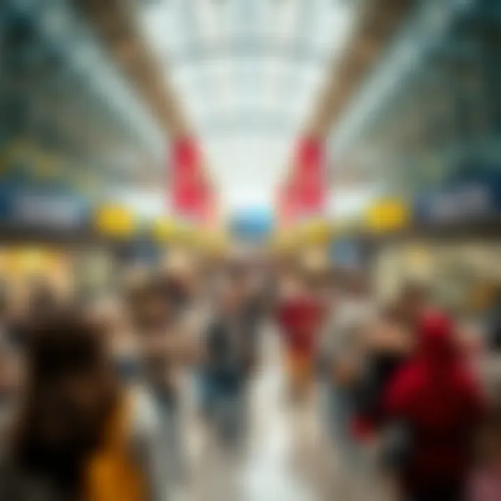 Shoppers at Peak Hours in IKEA Dubai Crowd of shoppers at IKEA Dubai during peak hours