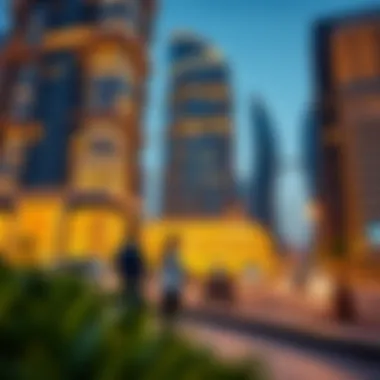 Business Growth Opportunities Surrounding Al Saqr Business Tower Investors discussing opportunities near Al Saqr Business Tower, symbolizing business growth